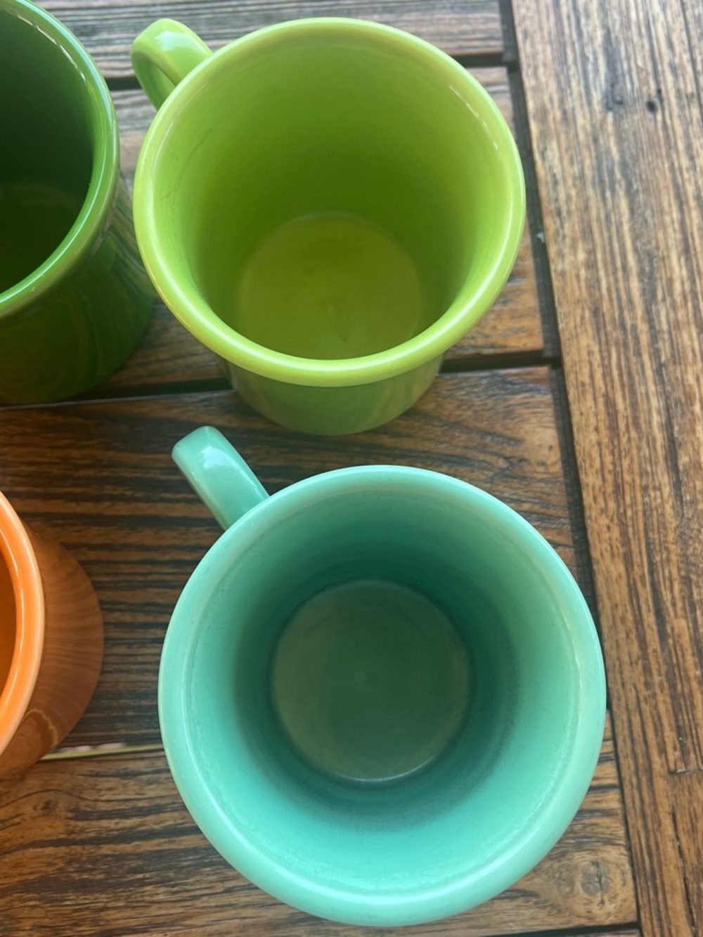 Fiestaware Mug Set of 5. Vintage 1980-1990s. - Picture 3 of 5